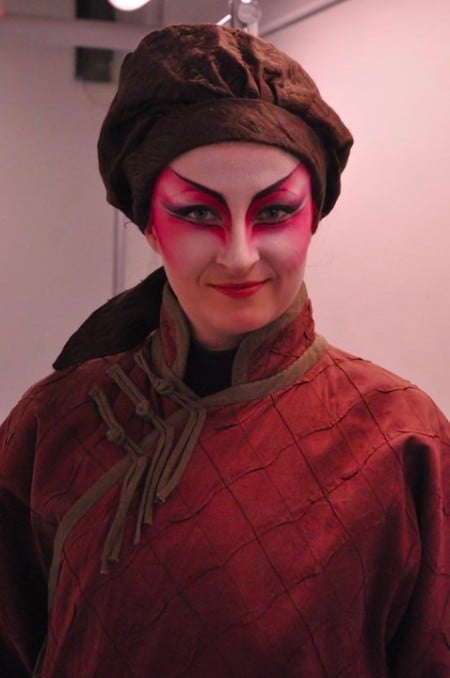 Image by Michael Cooper Laura Albino as The Cook in The Nightingale & Other Short Fables